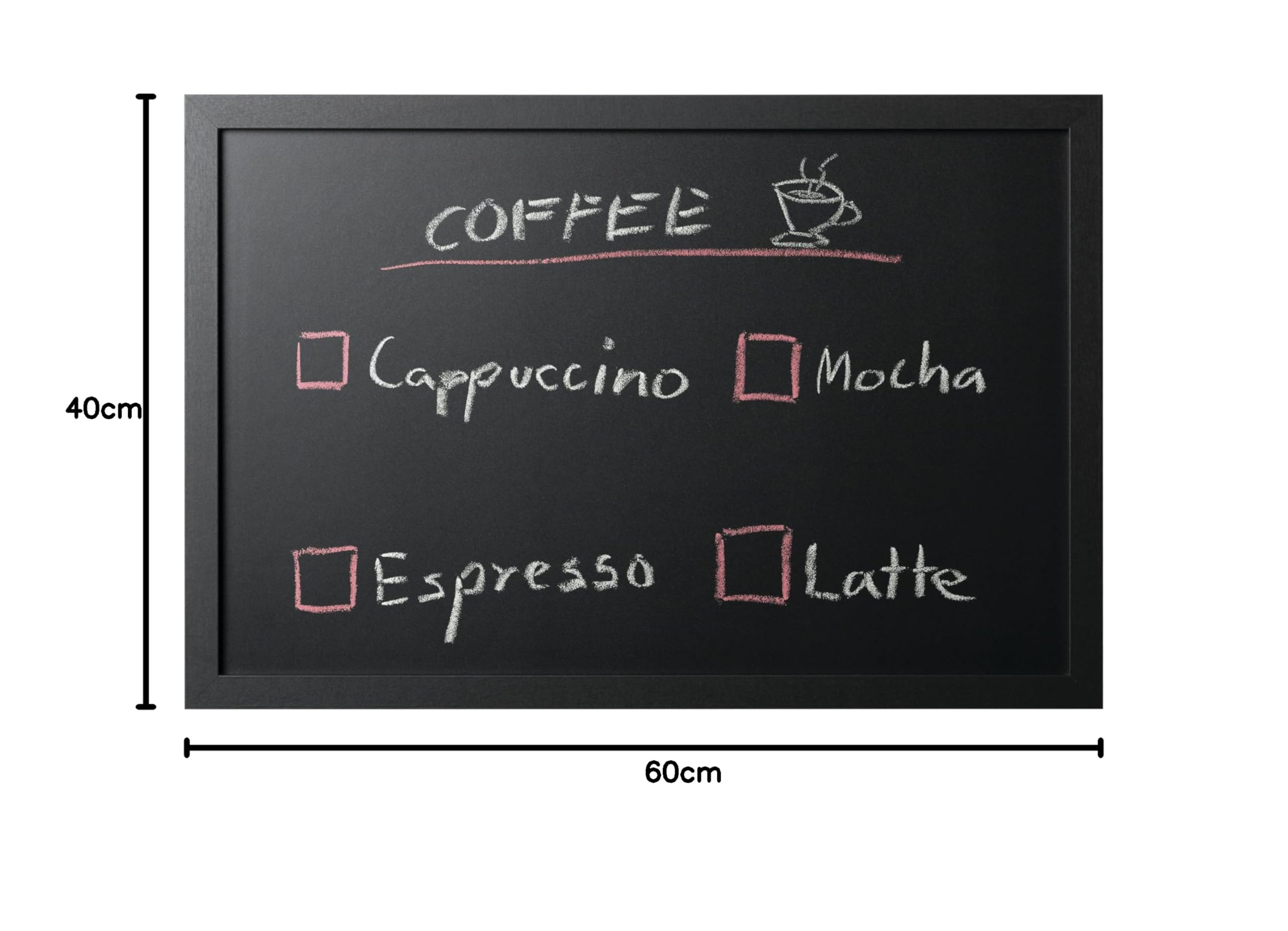 bi-office-back2chalk-essentials-tableau-craie-noir-avec-cadre-en-mdf-noir-mat-60 image 7