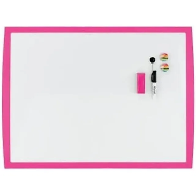 nobo-essence-petit-tableau-blanc-magn-tique-mural-cadre-rose-585x430mm-2104177 image 1