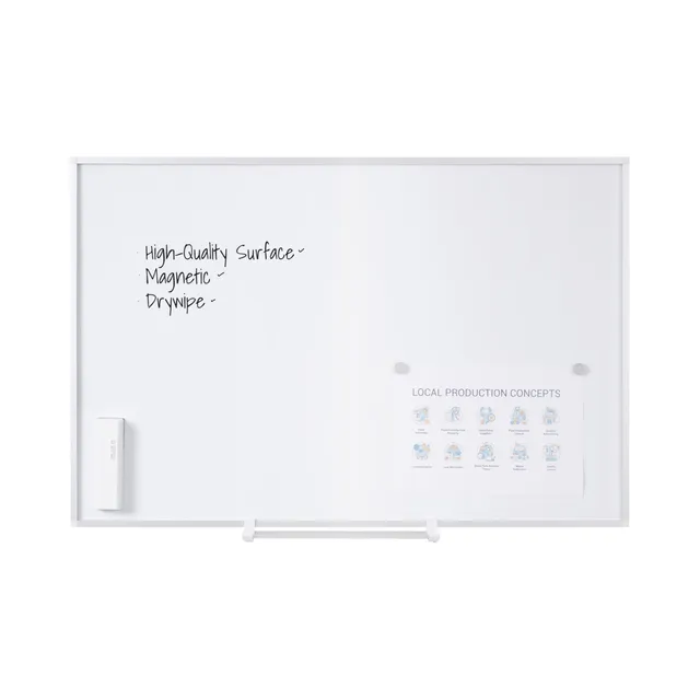 bi-office-new-generation-a9-tableau-blanc-magn-tique-60-x-45-cm-cadre-aluminium image 1