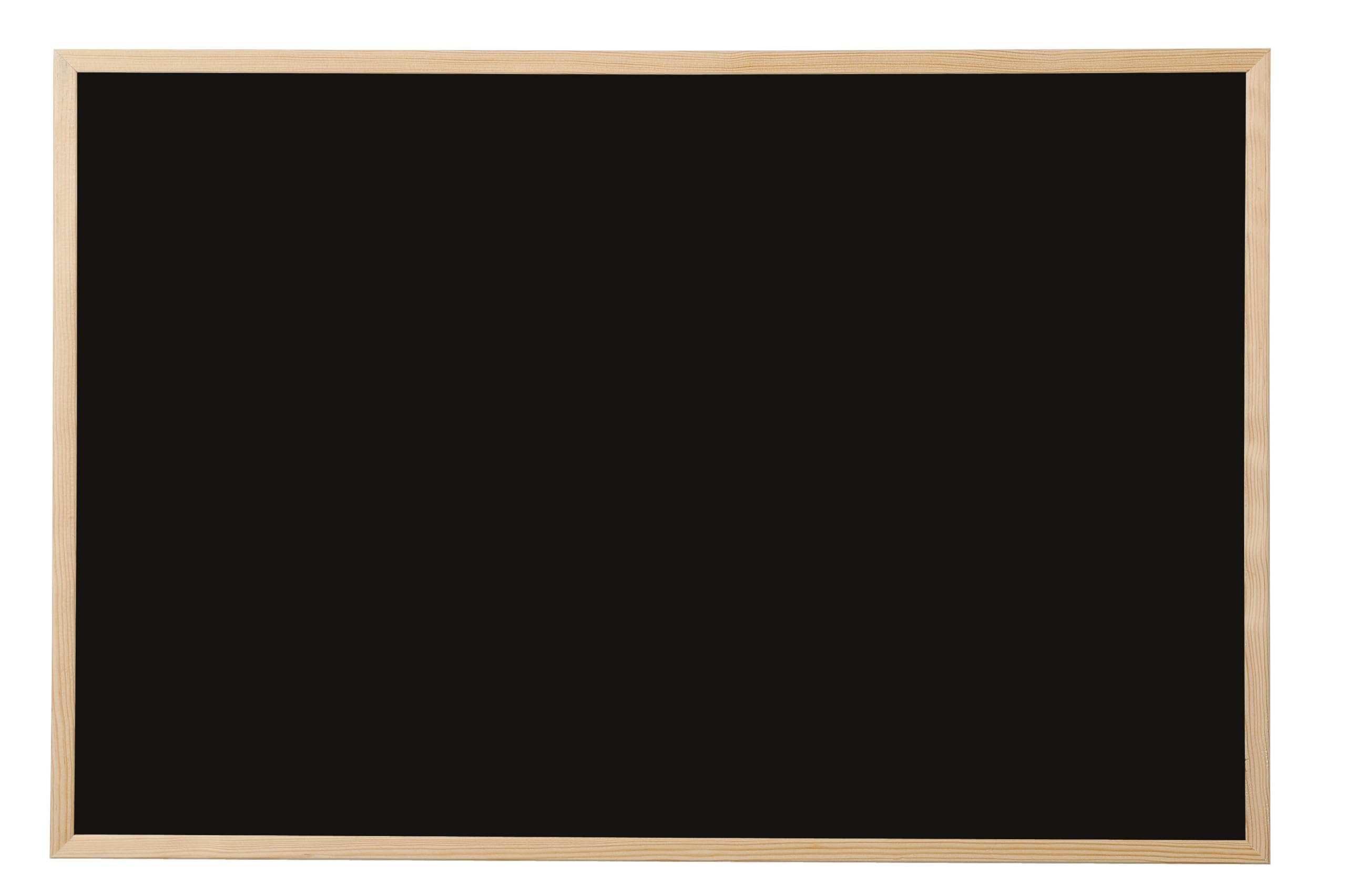 bi-office-tableau-noir-craie-cadre-pin-90-x-60-cm-basic image 2
