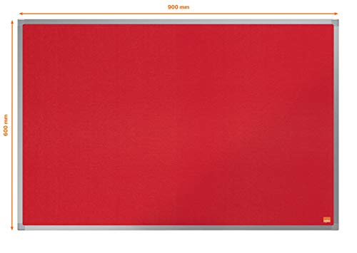 nobo-essence-tableau-d-affichage-feutre-900x600-mm-cadre-aluminium-rouge image 8