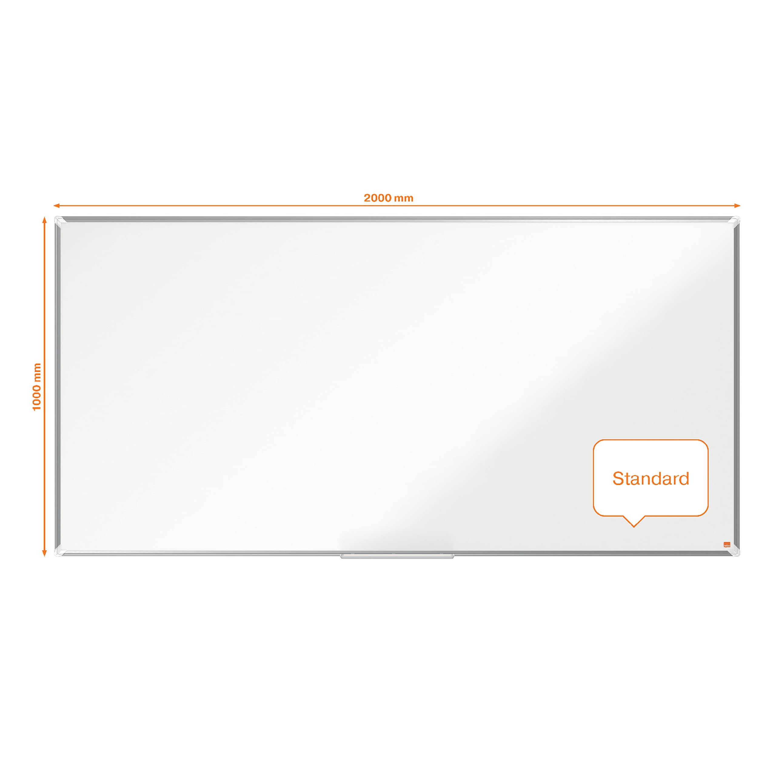 nobo-premium-plus-tableau-blanc-acier-magn-tique-maill-2000x1000mm-blanc-1915162 image 4
