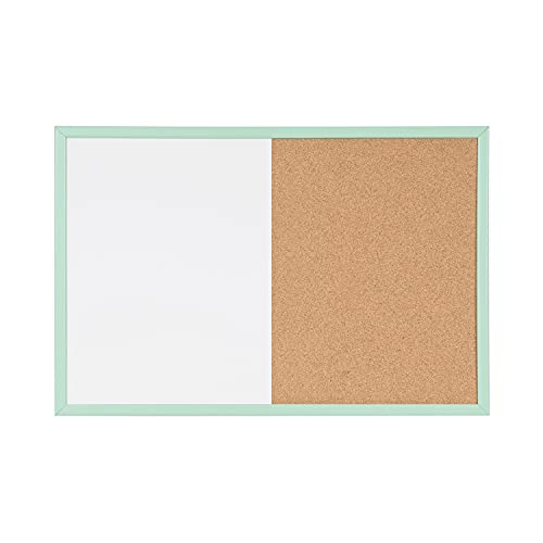 bi-office-tableau-mixte-pastel-40x60-cm-magn-tique-effa-able-et-li-ge-cadre-vert image 4