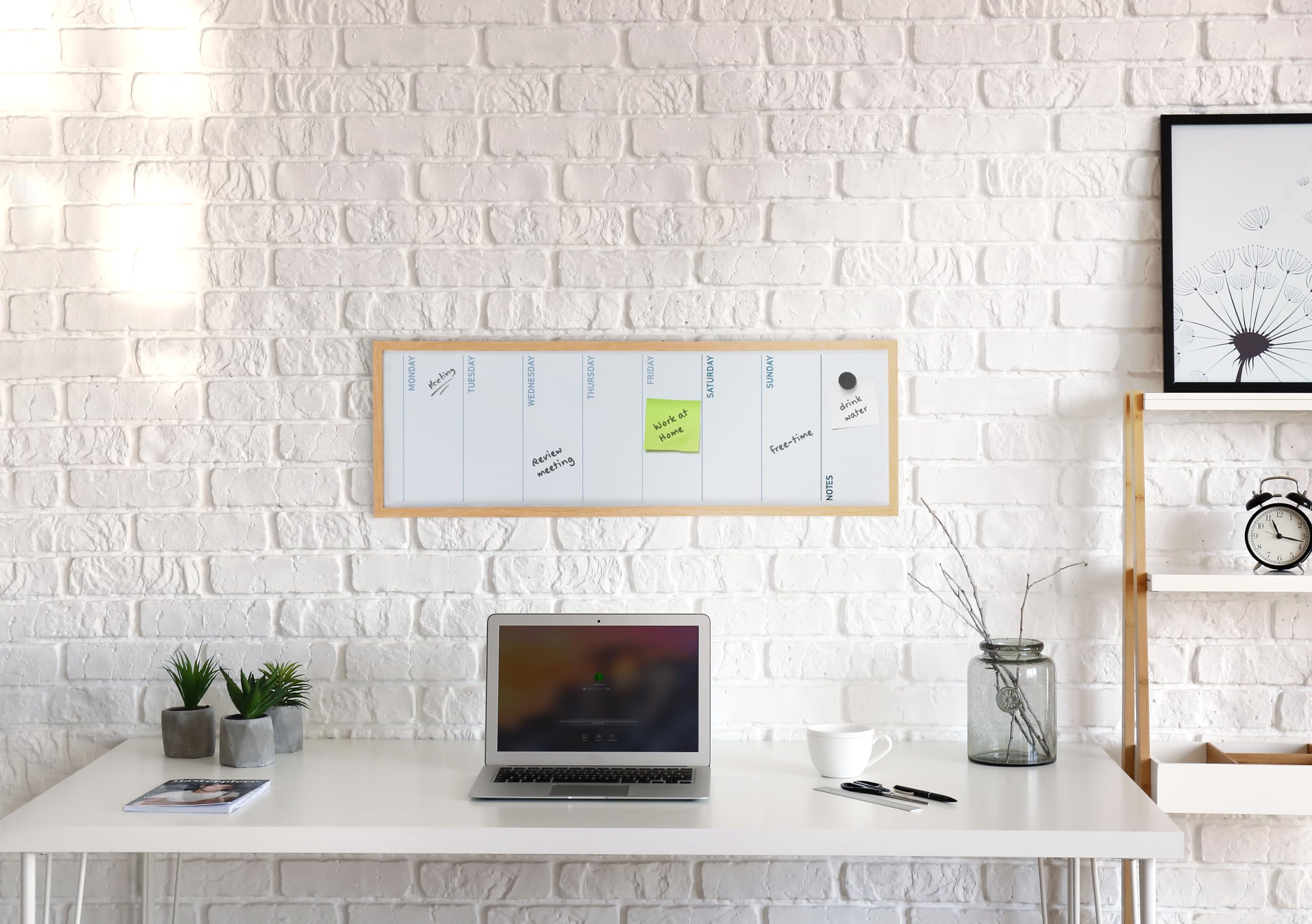 bi-office-maya-tableau-planning-vertical-magn-tique-effa-able-60-x-20-cm-pin image 4