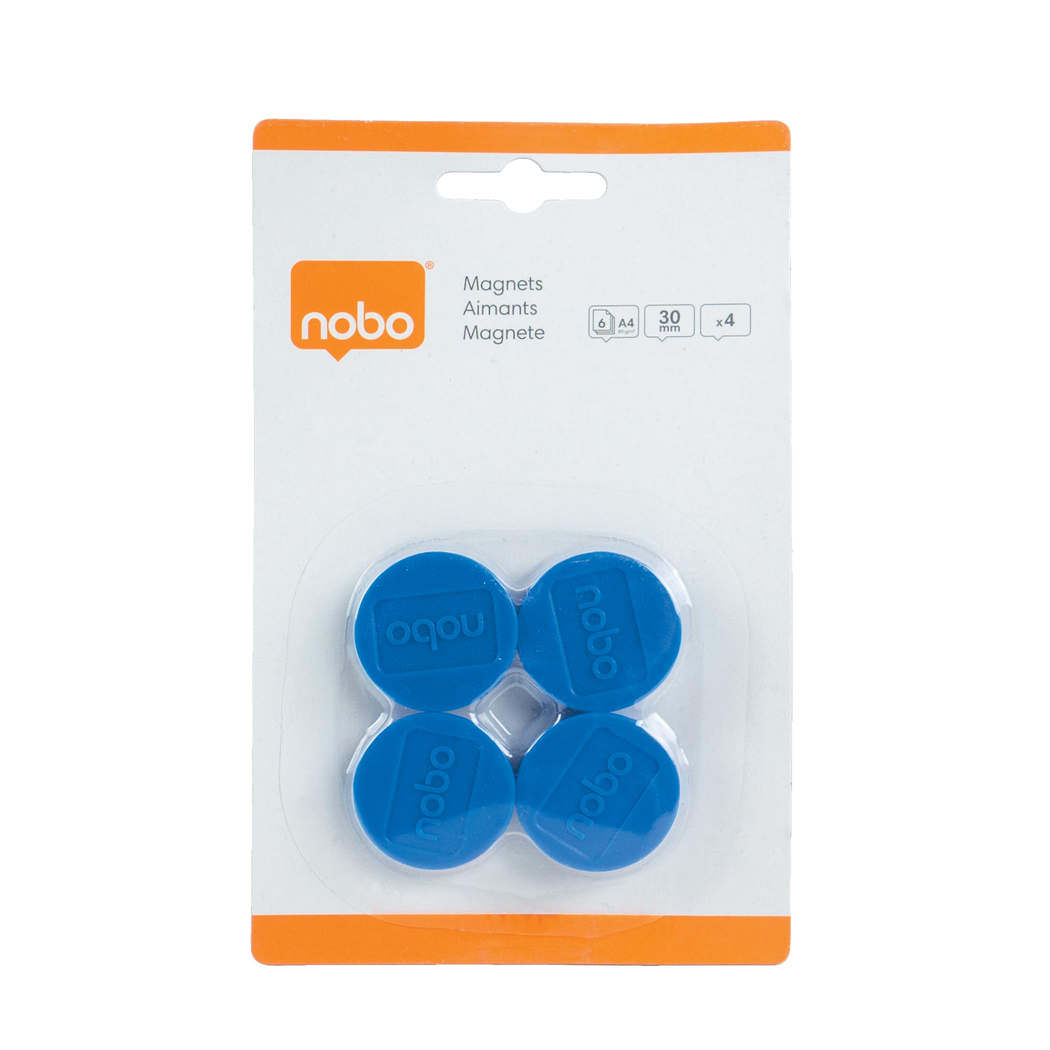 nobo-1901450-jeu-de-4-aimants-pour-tableau-blanc-magn-tique-30-mm-rouge image 6