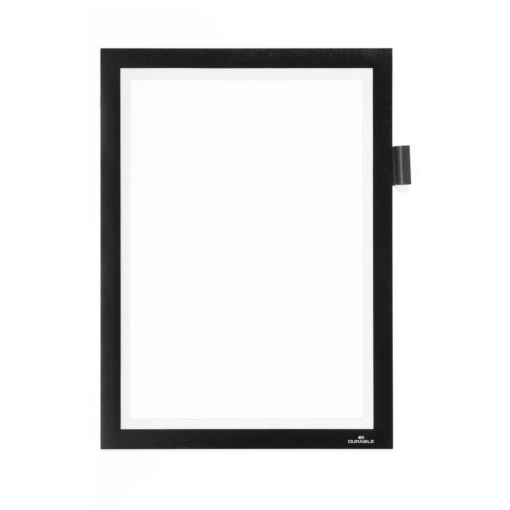 durable-duraframe-note-cadre-d-affichage-a4-magne9tique-noir-499301-avec-porte-s image 1