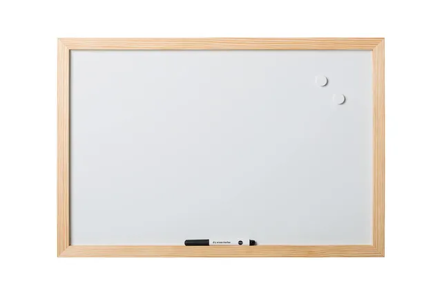 bi-office-optimum-tableau-blanc-magn-tique-60-x-45-cm-cadre-bois-de-pin image 1