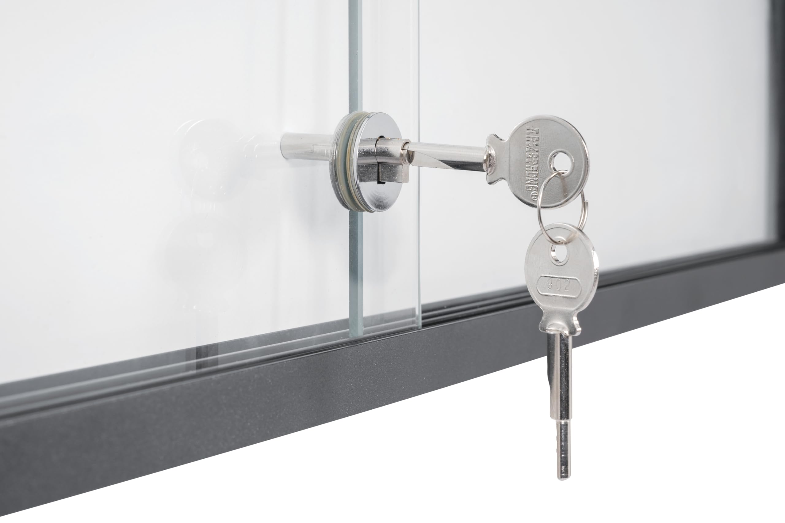 bi-office-exhibit-extra-vitrine-magn-tique-10xa4-portes-coulissantes-verre-cadre image 7