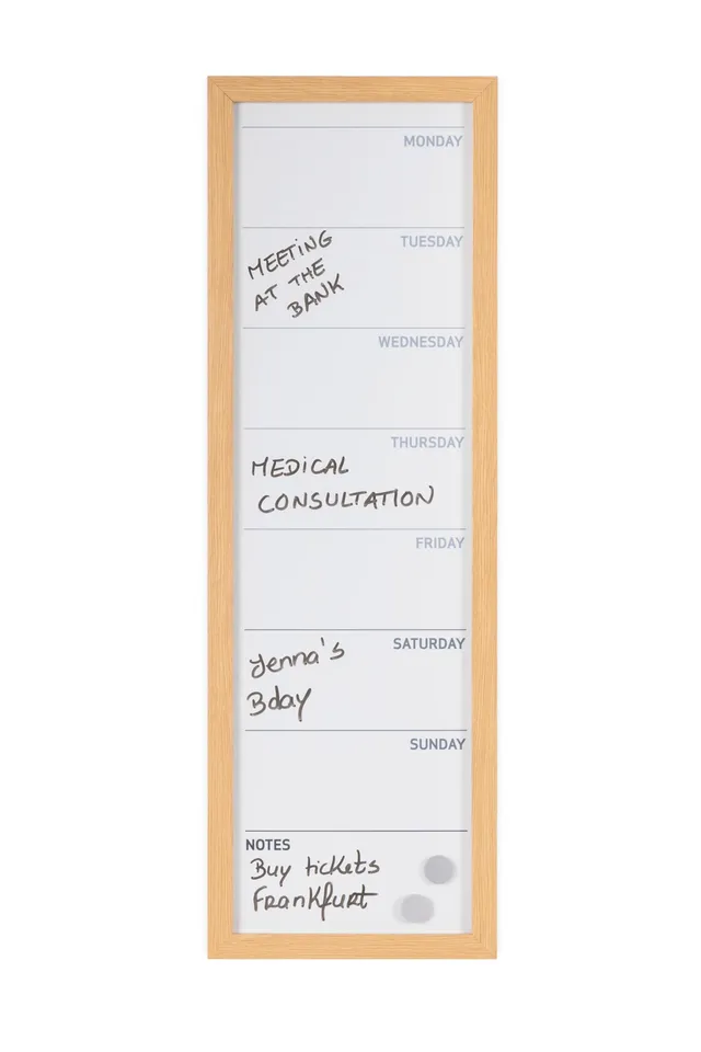 bi-office-maya-tableau-planning-vertical-magn-tique-effa-able-60-x-20-cm-pin image 1