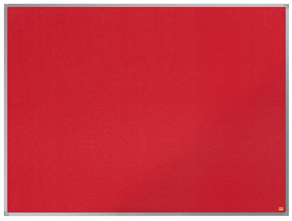 nobo-essence-tableau-d-affichage-feutre-1200x900-mm-cadre-aluminium-rouge image 1