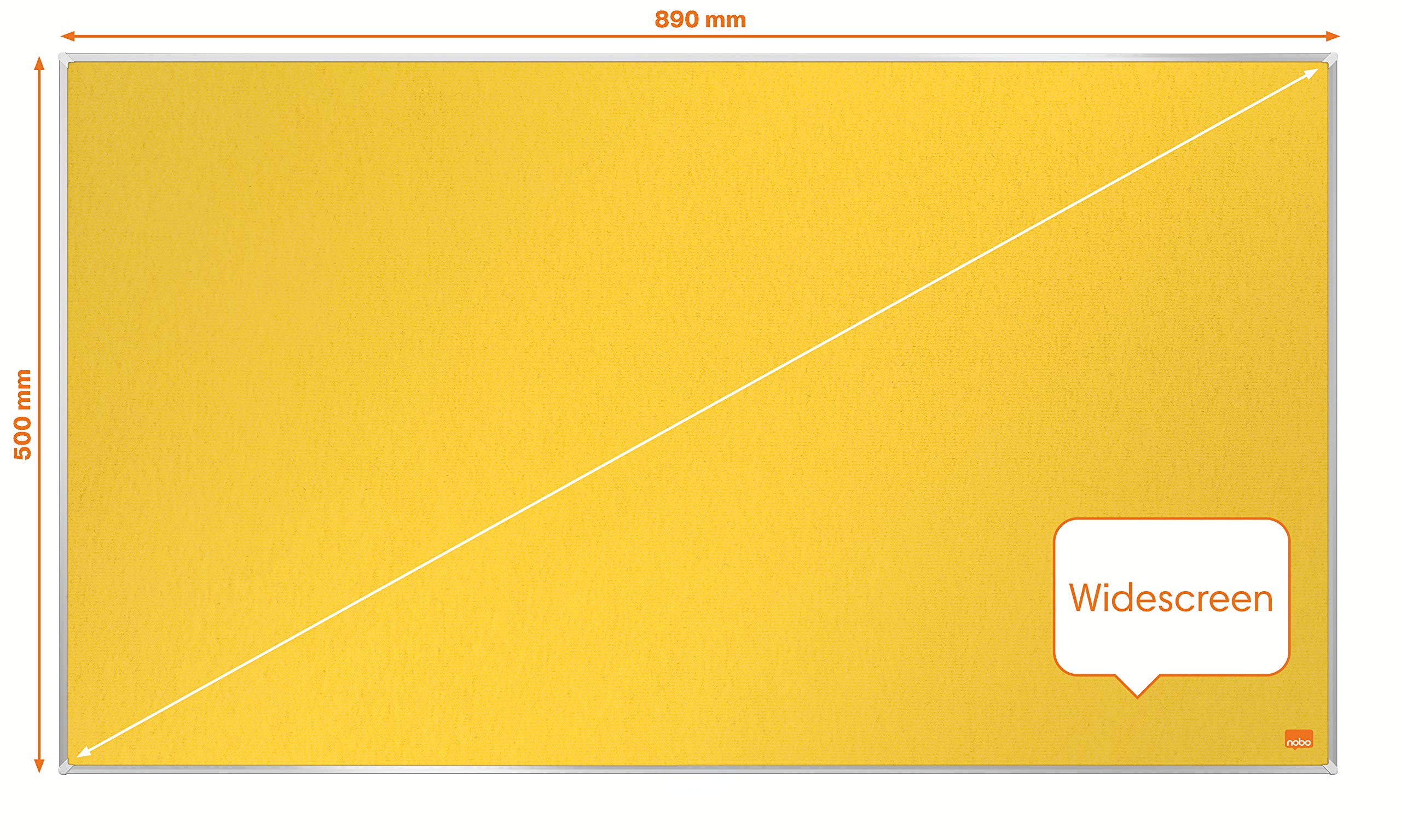 nobo-impression-pro-tableau-d-affichage-feutre-widescreen-890-x-500-mm-bords-fin image 3