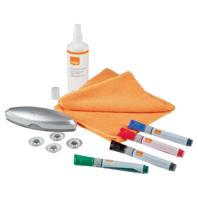 nobo-kit-de-d-marrage-pour-tableaux-en-verre-1905330-4-marqueurs-et-accessoires image 1