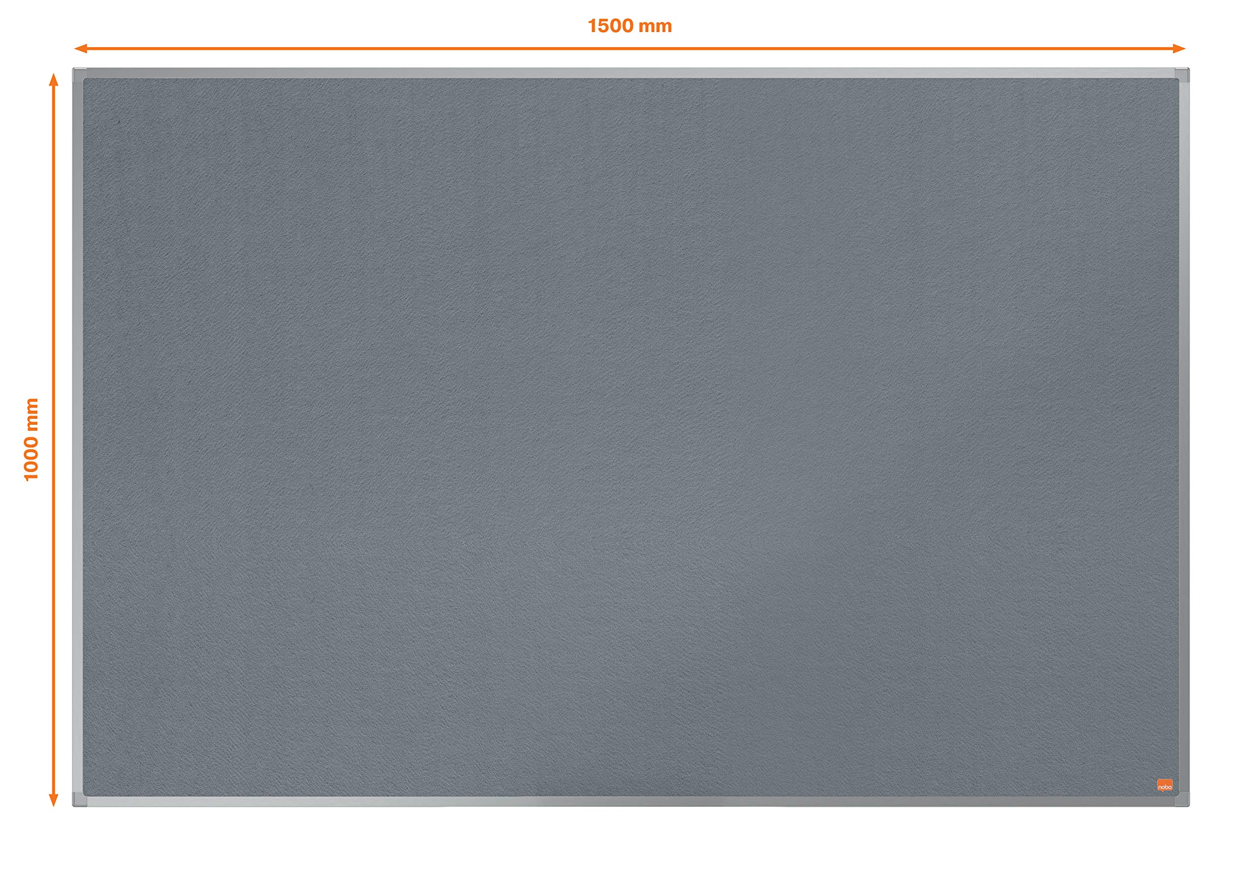 nobo-essence-tableau-d-affichage-feutre-1500-x-1000-mm-cadre-aluminium-gris-1915 image 3