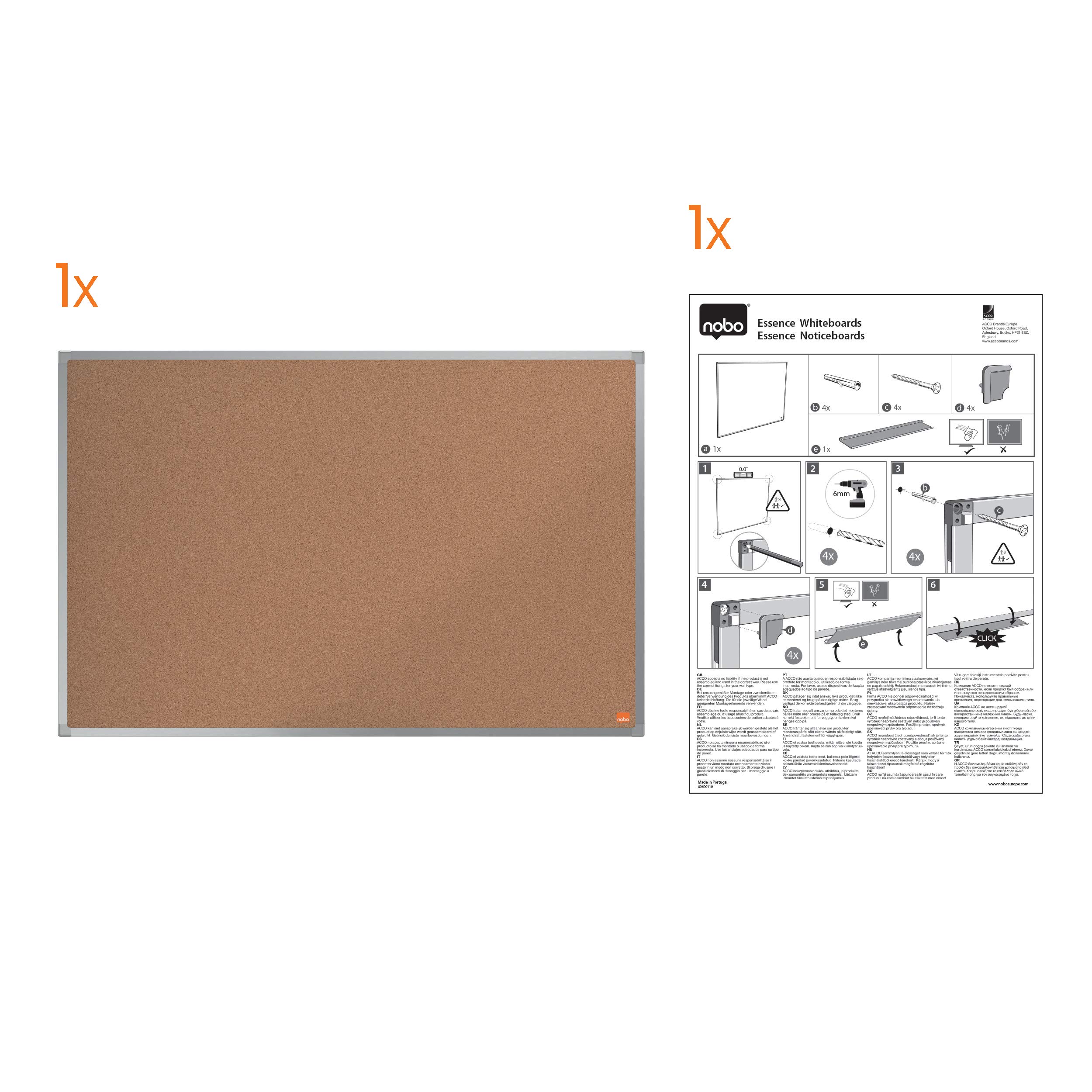 nobo-tableau-d-affichage-li-ge-essence-2000-x-1000-mm-cadre-aluminium-1915347 image 5