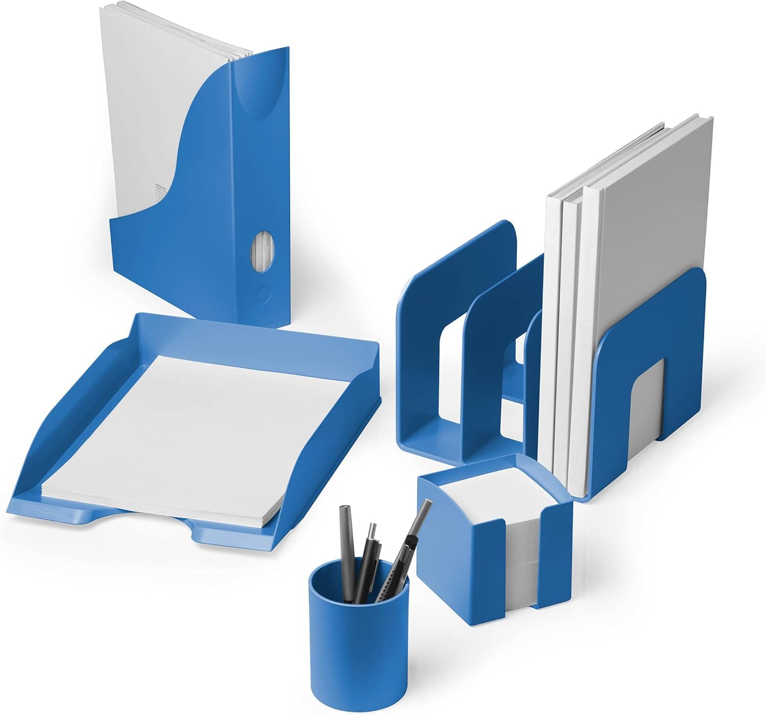 durable-basic-corbeille-courrier-a4-bleu-sachet-de-6 image 4