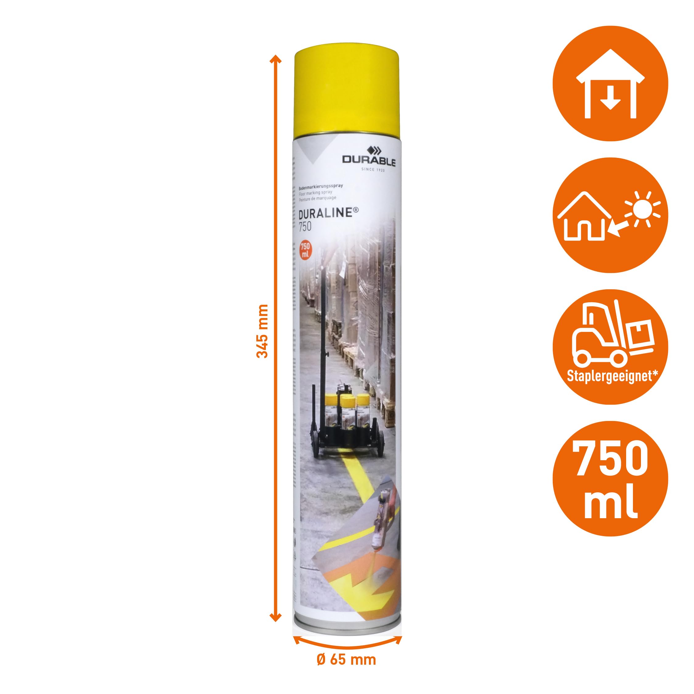 durable-duraline-spray-de-marquage-au-sol-750ml-jaune-permanent-114004 image 4