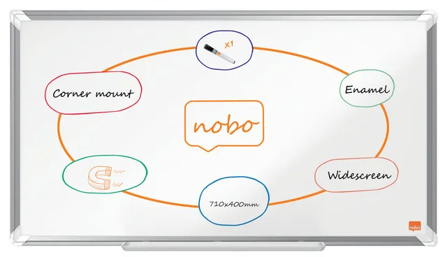nobo-premium-plus-tableau-blanc-magn-tique-maill-710-x-400-mm-blanc image 1