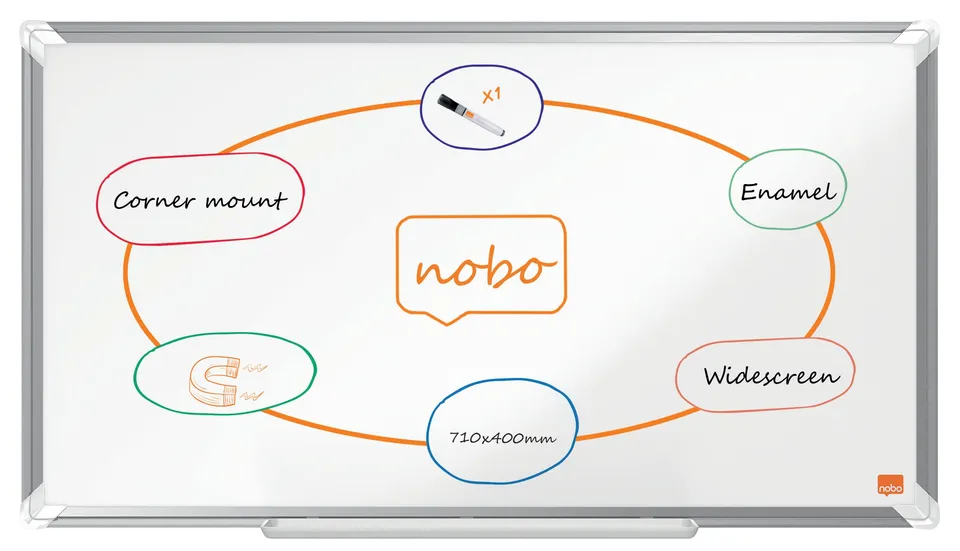 nobo-premium-plus-tableau-blanc-magn-tique-maill-710-x-400-mm-blanc image 1