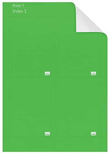 nobo-premium-plus-fiches-t-indice-3-imprimables-a7-vert-20-feuilles image 3