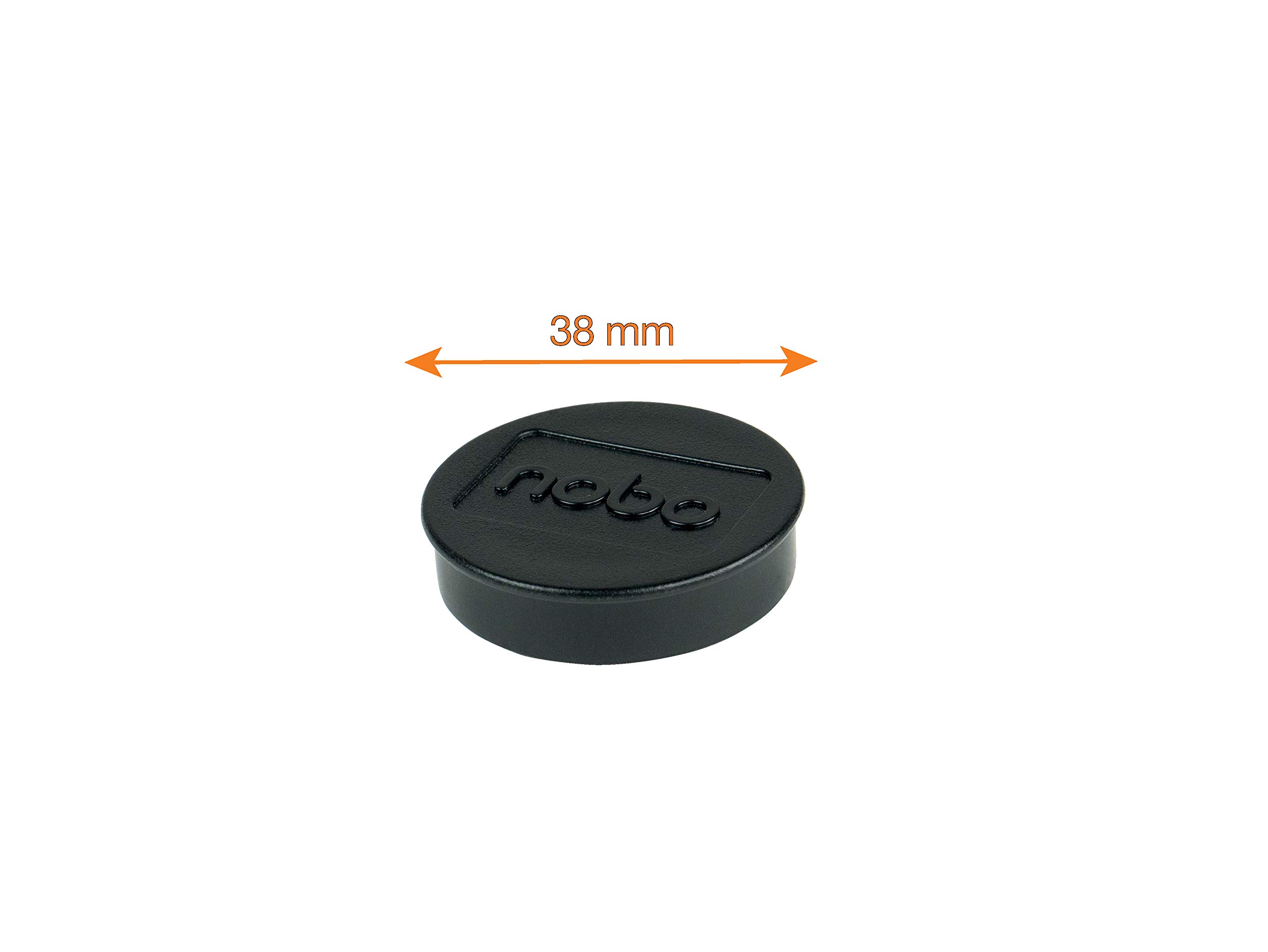 nobo-aimants-pour-tableau-blanc-magn-tique-38-mm-x10-noir-1915312 image 3