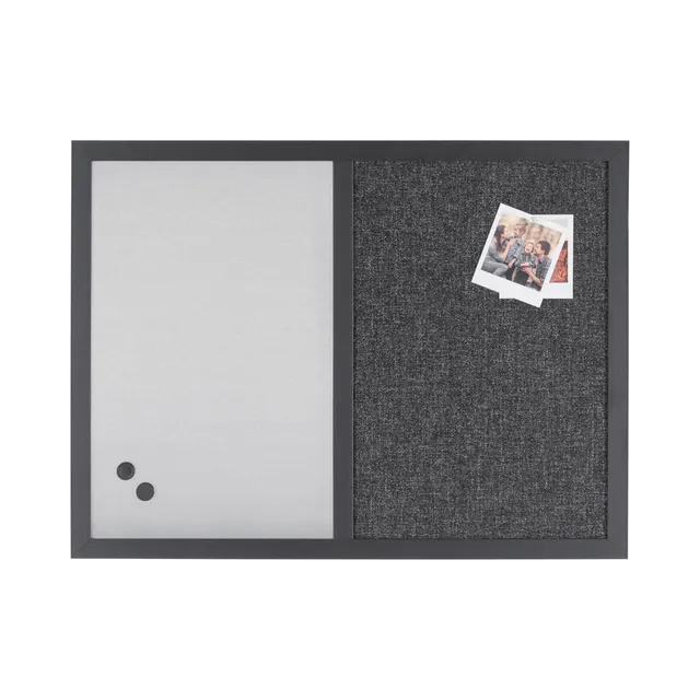 bi-office-black-shadow-tableau-mixte-magn-tique-et-d-affichage-cadre-en-mdf-60-x image 1
