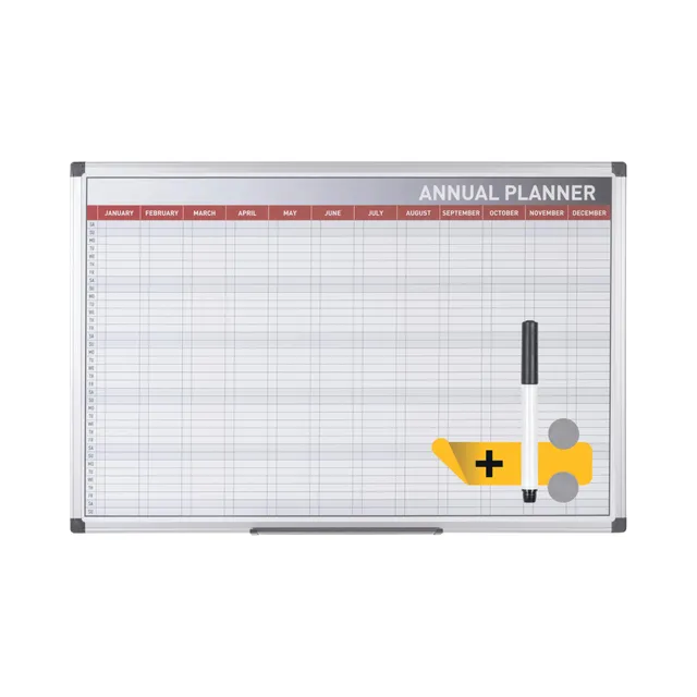 bi-office-maya-planning-annuel-magn-tique-52-semaines-90-x-60-cm image 1