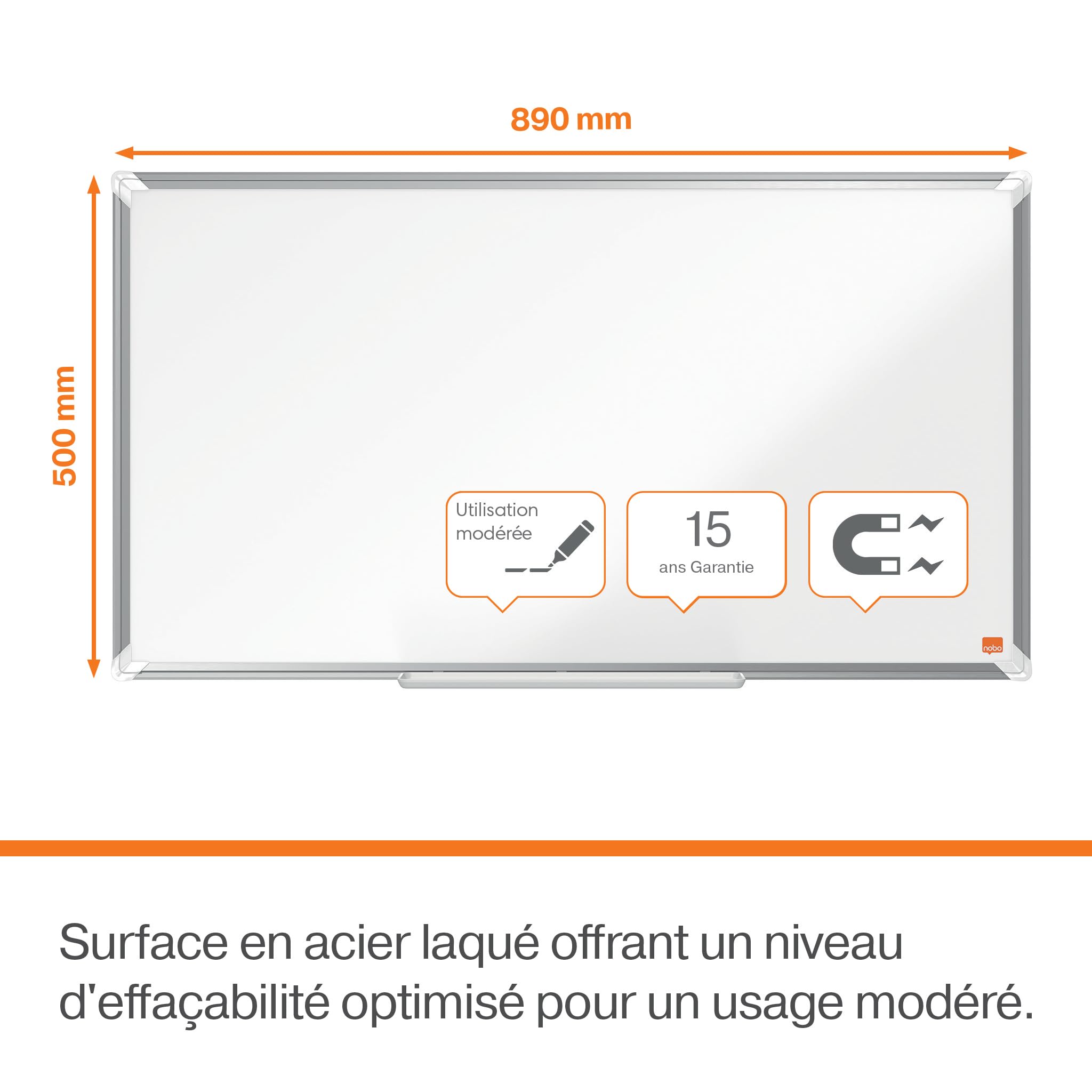 nobo-premium-plus-tableau-blanc-acier-magn-tique-widescreen-890-x-500-mm image 3