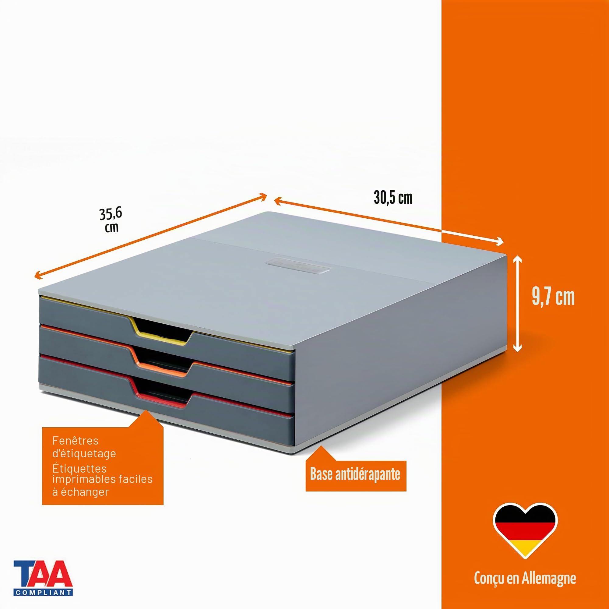 durable-varicolor-3-module-de-classement-3-tiroirs-a4-280-x-95-x-356-mm-multicol image 3