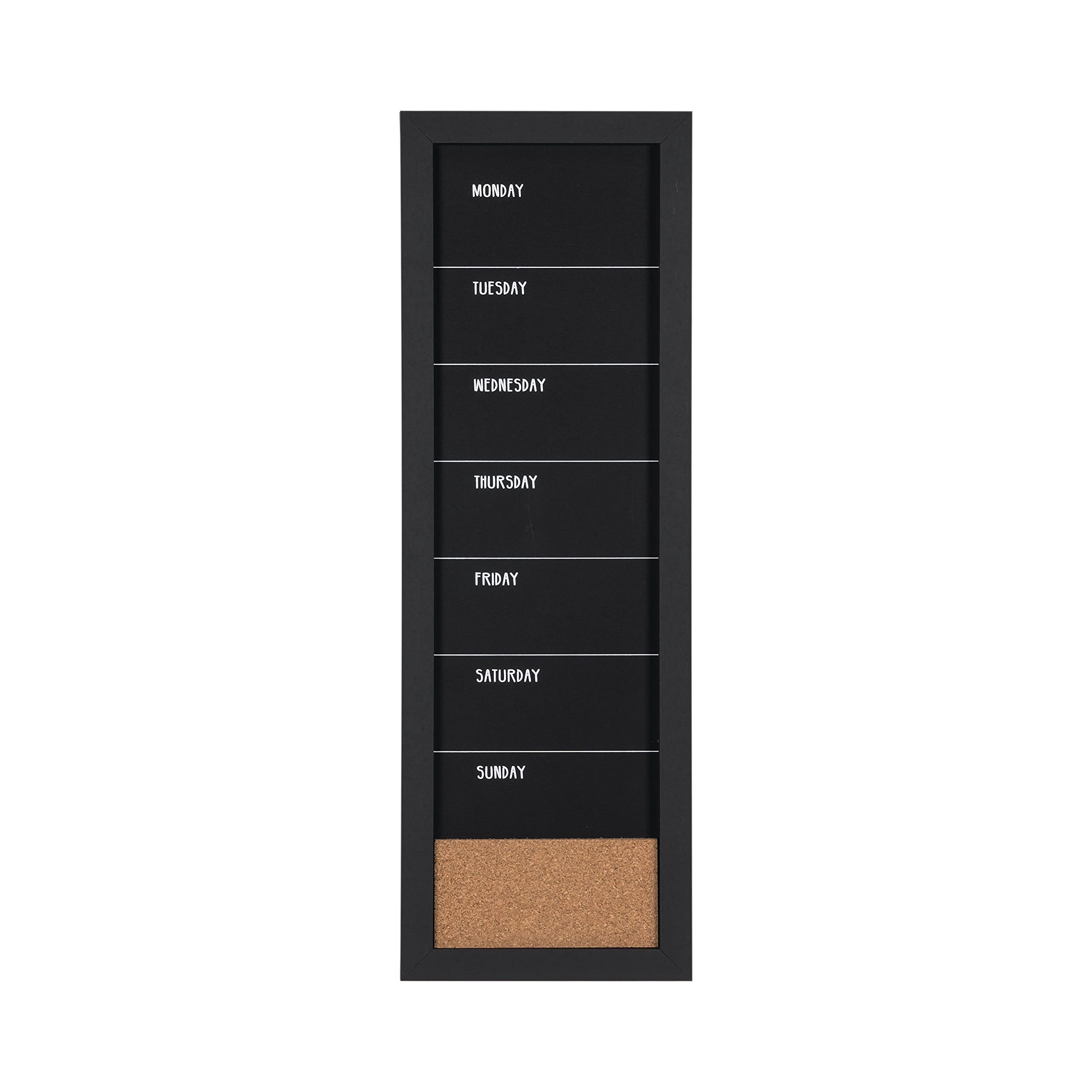 bi-office-maya-tableau-noir-craie-planificateur-hebdomadaire-20-x-60-cm-cadre-no image 2