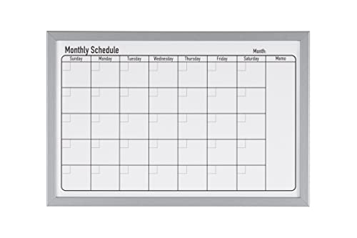 bi-office-tableau-magn-tique-planning-mensuel-cadre-effet-bois-gris image 7