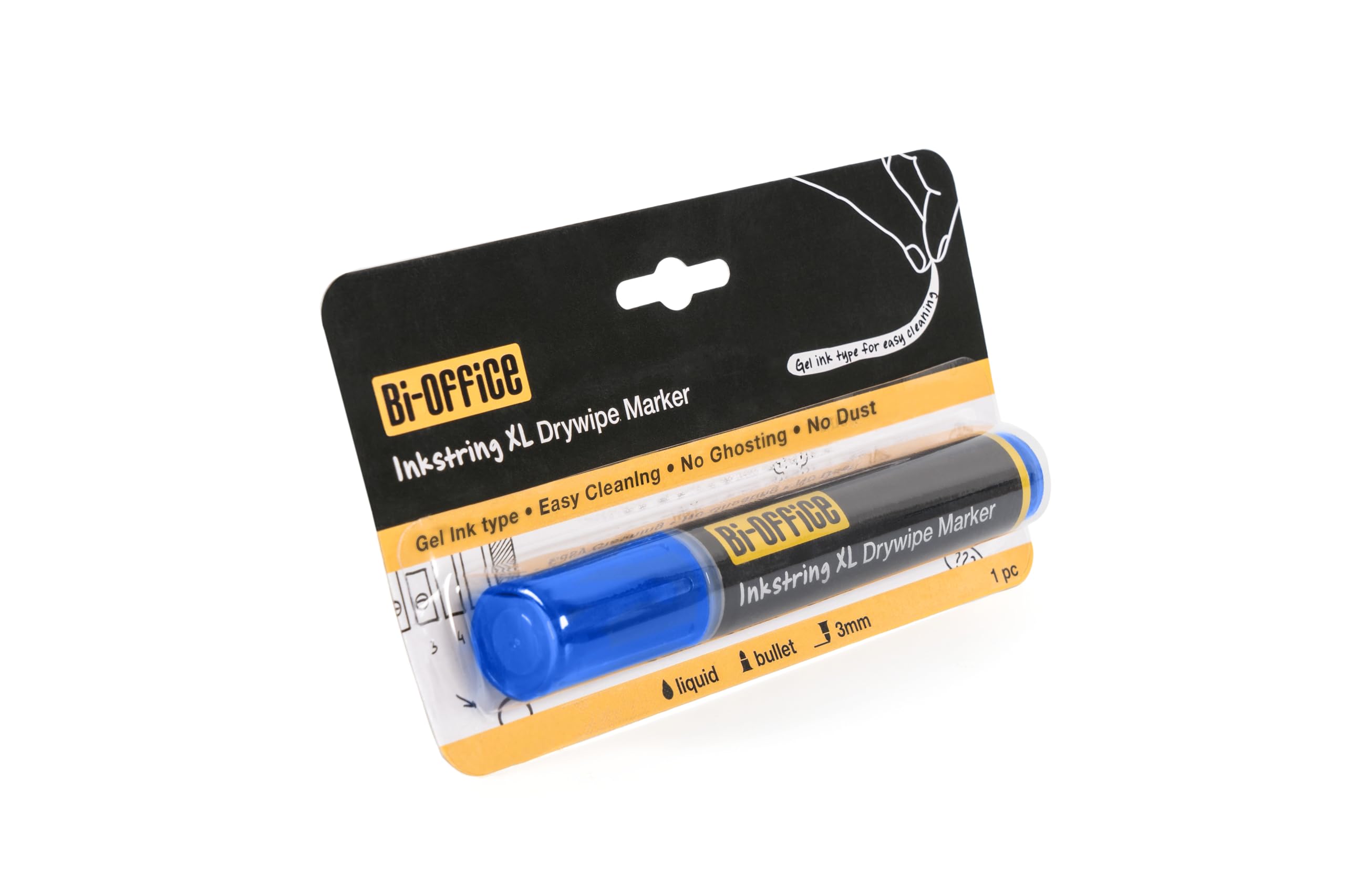bi-office-inkstring-xl-marqueur-effa-able-encre-gel-pointe-ronde-3-mm-bleu image 3