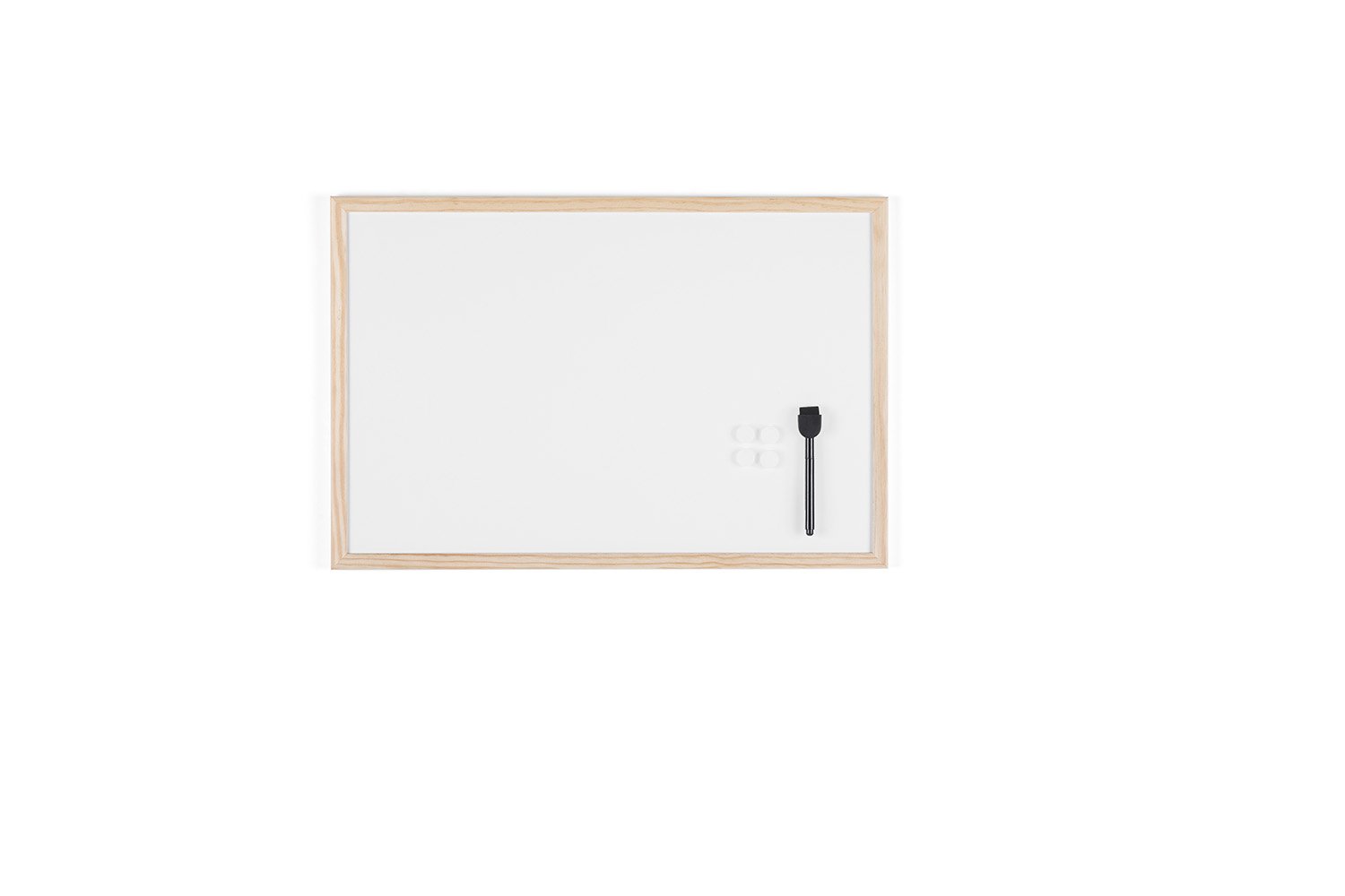 bi-office-tableau-blanc-laqu-maya-40x60-cm-cadre-bois image 1