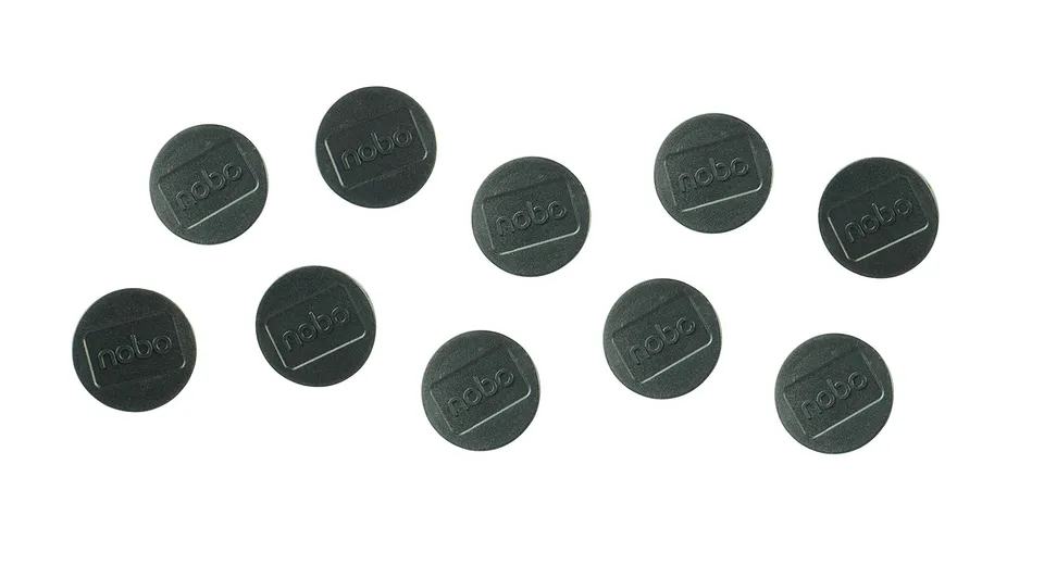 nobo-aimants-pour-tableau-blanc-magn-tique-38-mm-x10-noir-1915312 image 1