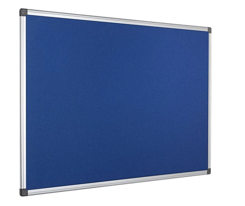 bi-office-maya-tableau-d-affichage-en-feutre-bleu-60x45-cm-cadre-aluminium image 1