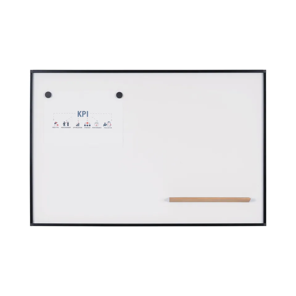 bi-office-new-generation-a9-tableau-blanc-magn-tique-90x60cm-acier-laqu-cadre-al image 1