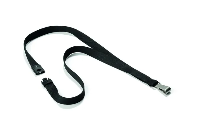 durable-soft-colour-lacet-textile-avec-mousqueton-noir-44-cm-x-15-mm image 1