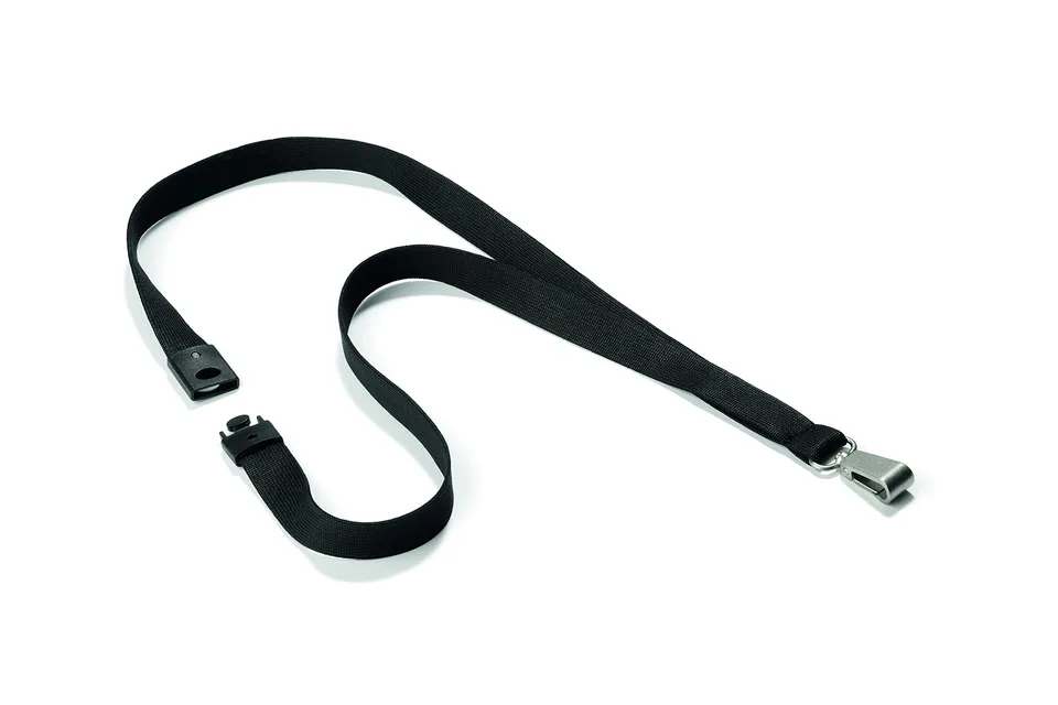 durable-soft-colour-lacet-textile-avec-mousqueton-noir-44-cm-x-15-mm image 1